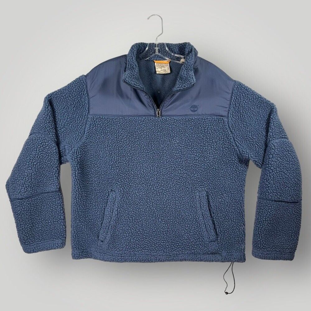 Timberland Outdoor Deep Pile 1/4 Zip Pullover Fleece Sweater Jacket Men's XL